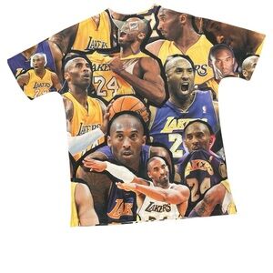 SUBLIWEAR L Kobe Bryant Lakers jersey collage lightweight shortsleeve shirt